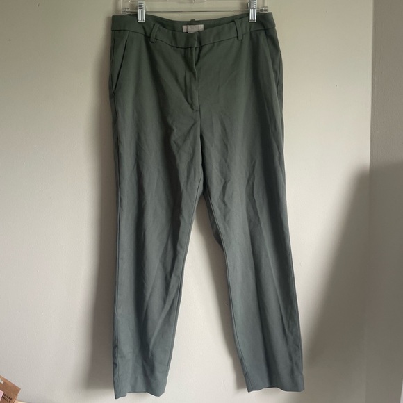 H&M Pants - Sage Green Crop Ankle Work Pants